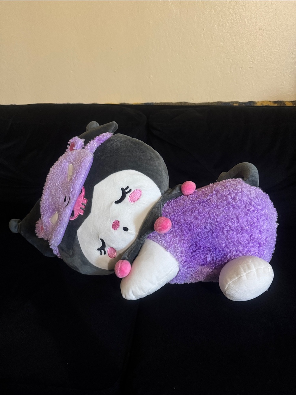 Sanrio Purple & Gray Sleepy Plush Character